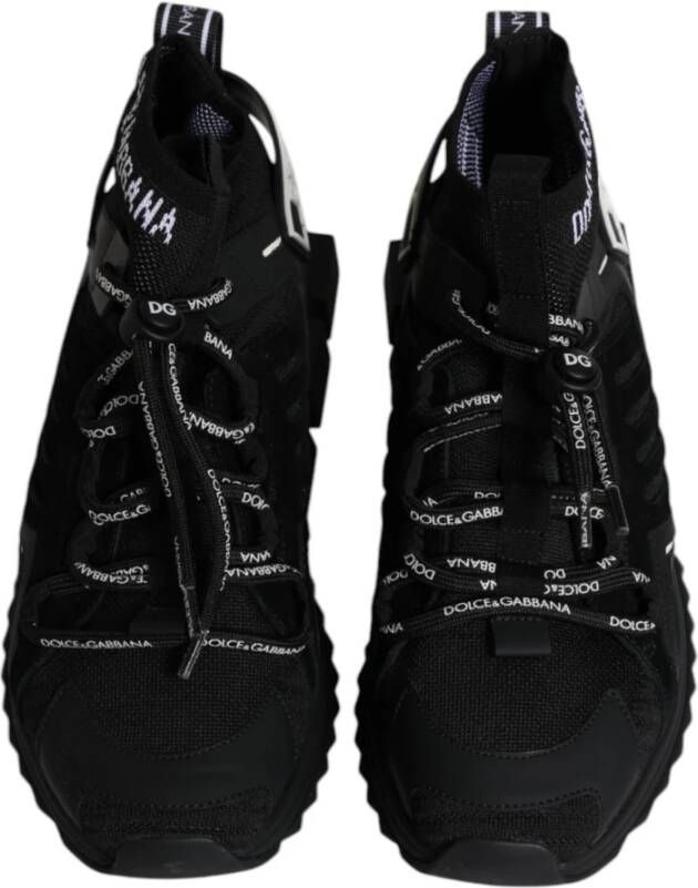 Dolce & Gabbana Logo Lace Up Casual Sneakers Black Heren