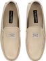 Dolce & Gabbana Logo Leren Loafers Beige Heren - Thumbnail 4