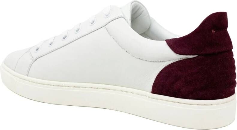 Dolce & Gabbana Logo Leren Sneakers White Heren