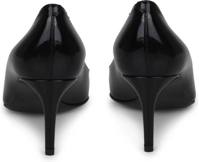 Dolce & Gabbana Logo-Plaque Leren Pumps Zwart Dames