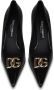 Dolce & Gabbana Logo-Plaque Leren Pumps Zwart Dames - Thumbnail 6