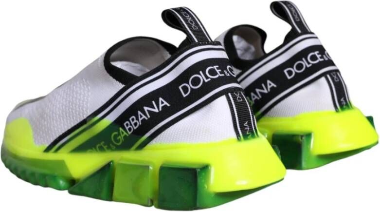 Dolce & Gabbana Logo Print Slip-On Sneakers Multicolor Dames