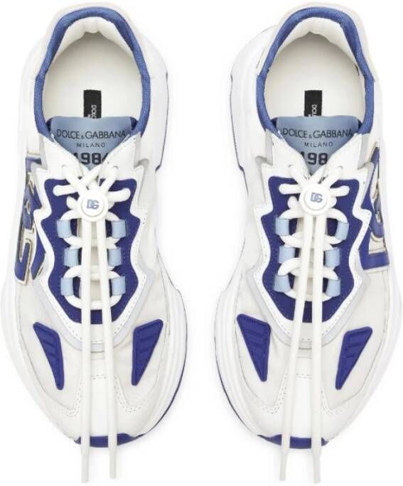 Dolce & Gabbana Logo Print Sneakers met Contrastdetails White Dames