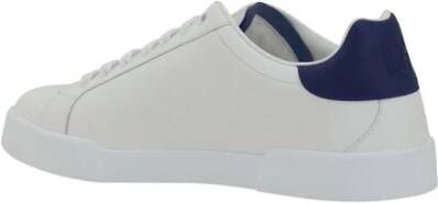 Dolce & Gabbana Logoed Leren Veterschoenen White Heren