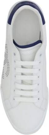 Dolce & Gabbana Logoed Leren Veterschoenen White Heren