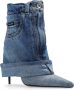 Dolce & Gabbana Lollo denim enkellaarsjes met hak Blue Dames - Thumbnail 8