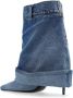 Dolce & Gabbana Lollo denim enkellaarsjes met hak Blue Dames - Thumbnail 9