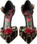 Dolce & Gabbana Luipaard Bloemen Mary Janes Pumps Schoenen Brown Dames - Thumbnail 2