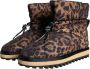 Dolce & Gabbana Luipaard Enkellaarzen Gewatteerde Schoenen Brown Heren - Thumbnail 8