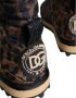 Dolce & Gabbana Luipaard Enkellaarzen Gewatteerde Schoenen Brown Heren - Thumbnail 11