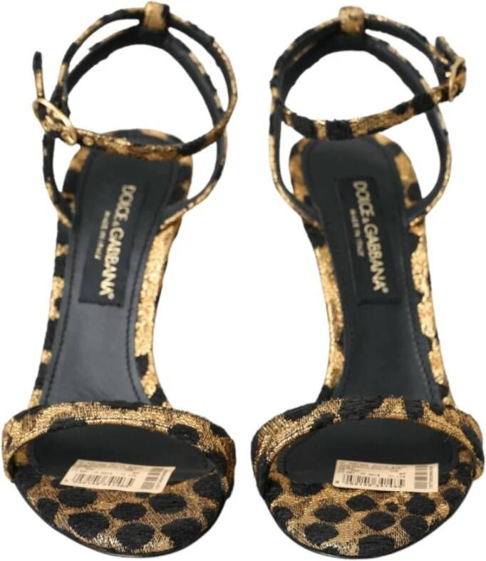 Dolce & Gabbana Luipaard Kristal Hak Sandalen Multicolor Dames