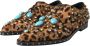 Dolce & Gabbana Luipaard Kristal Jurk Broque Schoenen Brown - Thumbnail 3