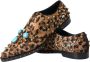 Dolce & Gabbana Luipaard Kristal Jurk Broque Schoenen Brown - Thumbnail 7