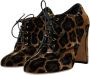 Dolce & Gabbana Luipaard Lace-Up Enkellaarzen Brown Dames - Thumbnail 3