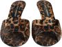 Dolce & Gabbana Luipaard Leren Hak Sandalen Brown Dames - Thumbnail 2