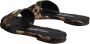 Dolce & Gabbana Luipaard Logo Platte Sandalen Brown Dames - Thumbnail 5