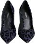 Dolce & Gabbana Luipaard Lurex Hakken Pumps Schoenen Blue Dames - Thumbnail 2