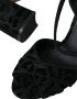 Dolce & Gabbana Luipaard Suède Hakken Sandalen Schoenen Black Dames - Thumbnail 11