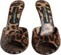 Dolce & Gabbana Luipaardleren Hak Sandalen Brown Dames - Thumbnail 10