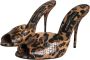 Dolce & Gabbana Luipaardleren Hak Sandalen Brown Dames - Thumbnail 11