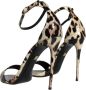 Dolce & Gabbana Luipaardprint Enkelband Sandalen Brown Dames - Thumbnail 4