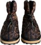 Dolce & Gabbana Luipaard Enkellaarzen Gewatteerde Schoenen Brown Heren - Thumbnail 2