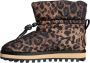 Dolce & Gabbana Luipaard Enkellaarzen Gewatteerde Schoenen Brown Heren - Thumbnail 5