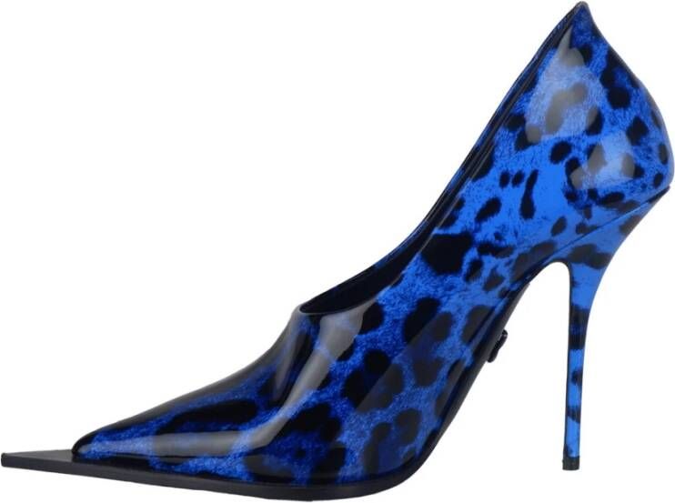 Dolce & Gabbana Luipaardprint Hakken Blue Dames