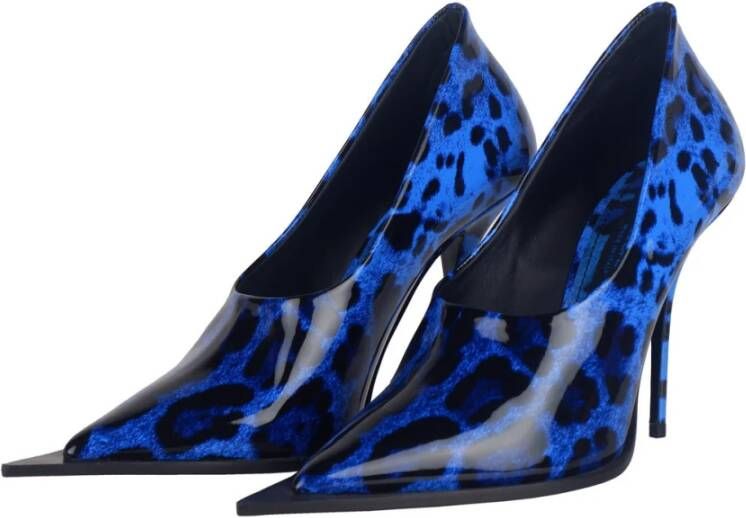 Dolce & Gabbana Luipaardprint Hakken Blue Dames