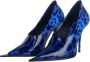 Dolce & Gabbana Luipaardprint Hakken Puntige Neus Blue Dames - Thumbnail 3