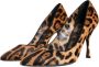 Dolce & Gabbana Luipaardprint Hakken Pumps Bruin Brown Dames - Thumbnail 3