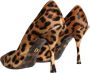 Dolce & Gabbana Luipaardprint Hakken Pumps Bruin Brown Dames - Thumbnail 4