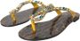 Dolce & Gabbana Luipaardprint Platte Sandalen Yellow Dames - Thumbnail 3