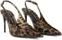 Dolce & Gabbana Luipaardprint Slingback Hakken Brown Dames - Thumbnail 4