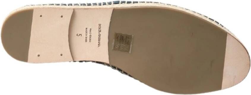 Dolce & Gabbana Luxe geweven leren espadrilles blauw Multicolor Heren