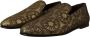 Dolce & Gabbana Gouden Jacquard Flats Heren Instappers Schoenen Yellow Heren - Thumbnail 14