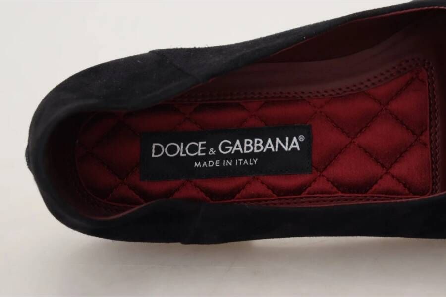 Dolce & Gabbana Luxe Kristal-Ingelegde Loafers Black Heren