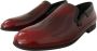 Dolce & Gabbana Bordeaux Patent Leather Dress Loafers Shoes - Thumbnail 6