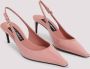 Dolce & Gabbana Stilet slingback pumps in kalfsleer Pink Dames - Thumbnail 7