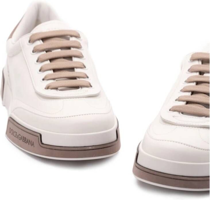 Dolce & Gabbana Luxe Wit Grijs Sneakers White Heren