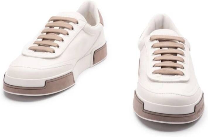 Dolce & Gabbana Luxe Wit Grijs Sneakers White Heren