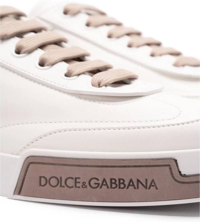 Dolce & Gabbana Luxe Wit Grijs Sneakers White Heren