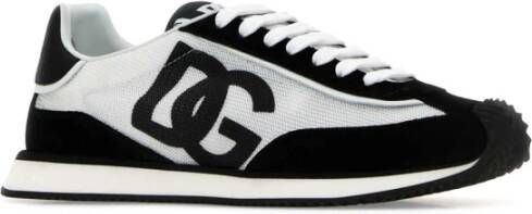 Dolce & Gabbana Mesh & Suede Aria Sneakers Multicolor Heren