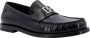 Dolce & Gabbana Zwarte Loafer Schoenen met Zilveren DG Logo Black Heren - Thumbnail 2