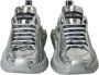 Dolce & Gabbana Metallic Finish Sneakers Super Queen Style Gray Dames - Thumbnail 2