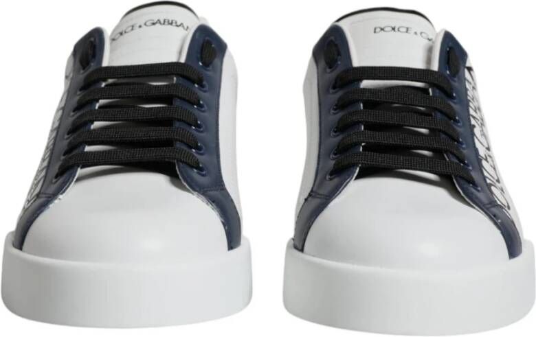 Dolce & Gabbana Milano Sneakers met Crown Details White Heren