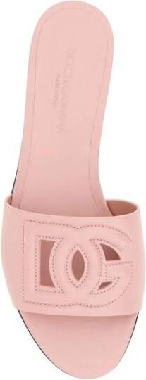 Dolce & Gabbana Millenials Leren Sandalen Pink Dames