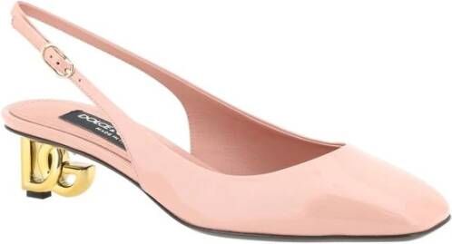 Dolce & Gabbana Moderne leren slingback-pumps Pink Dames