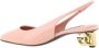 Dolce & Gabbana Moderne leren slingback-pumps Pink Dames - Thumbnail 7