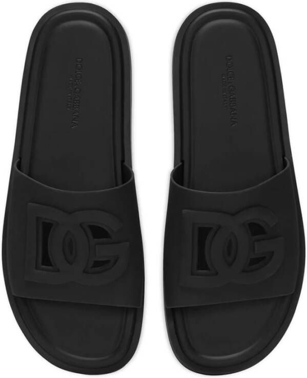 Dolce & Gabbana Modieuze Slides voor een Stijlvolle Zomerlook Blue Heren